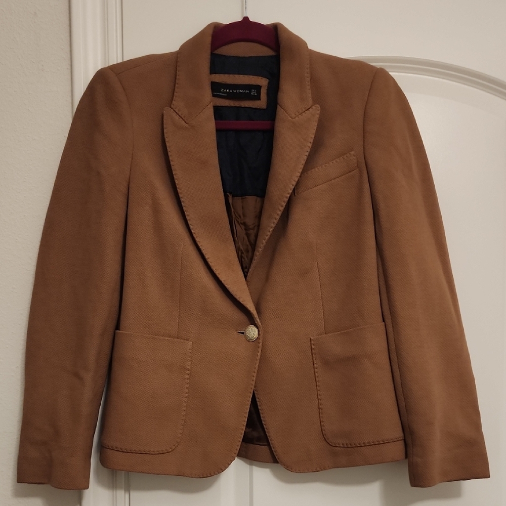 Zara Women Tan Blazer